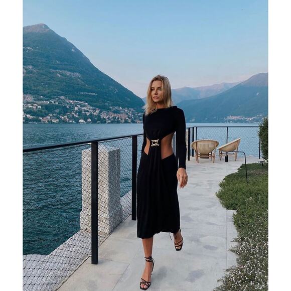 Dodo Bar Or Black Long Sleeve Dress - Picture 2 of 12